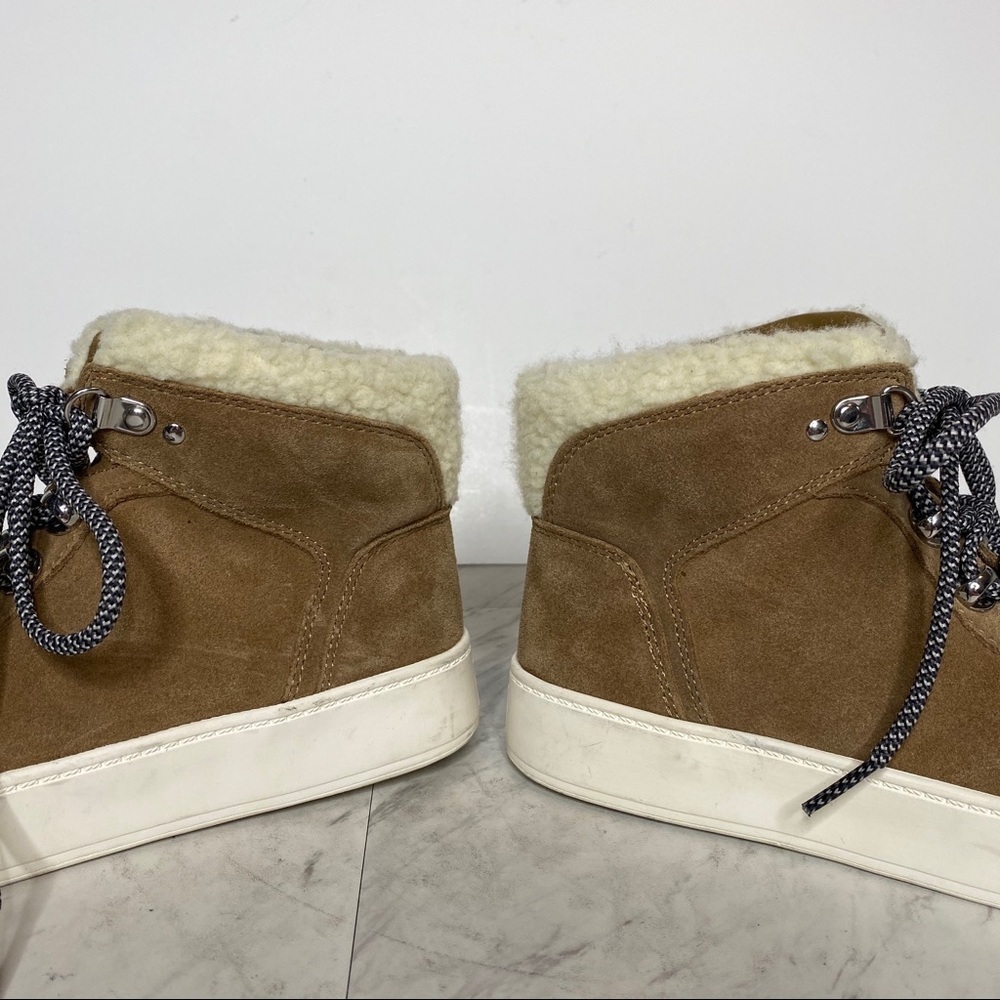 Marc Fisher Summa Faux Fur High Top Sneaker 6 1/2 - Picture 7 of 13